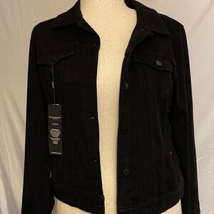 NWT Liverpool Los Angeles Black Denim Jacket Size Medium